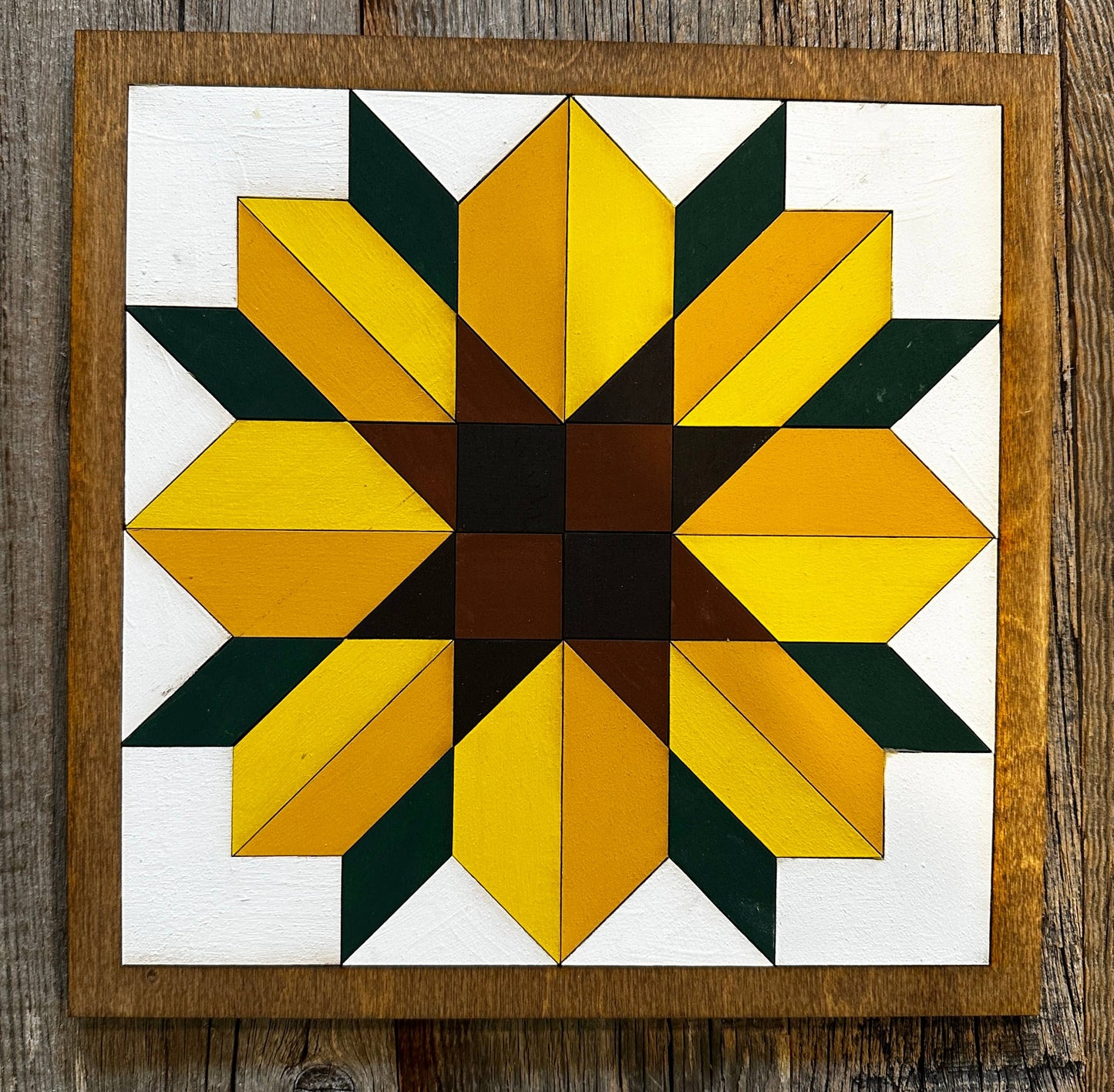 Sweet Love Adornments - Sunflower DIY Barn Quilt Pattern Painting Kit