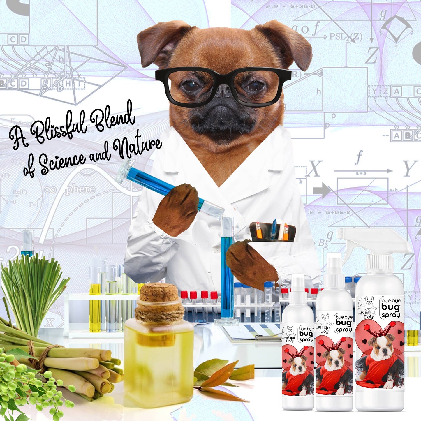 The Blissful Dog - Bye Bye Bug Spray Insect Repellant 8oz Bottle