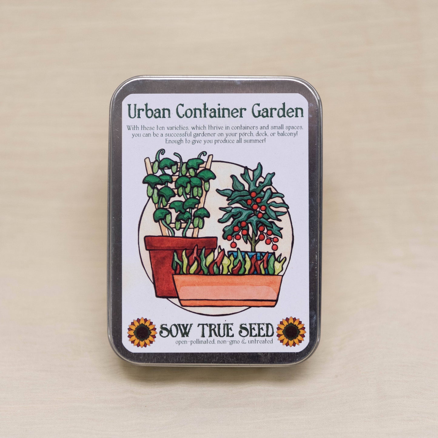 Sow True Seed - Urban Container Garden Collection Gift Tin