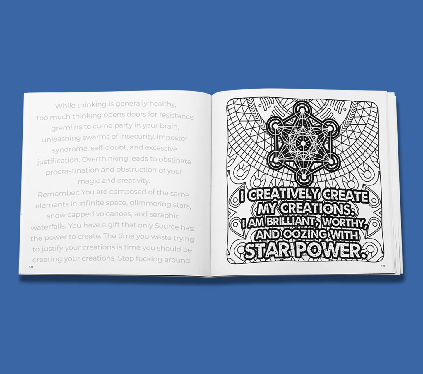 Rage Create - Sweet Ass Affirmations 2 Coloring Book - 60 Coloring Mosaics