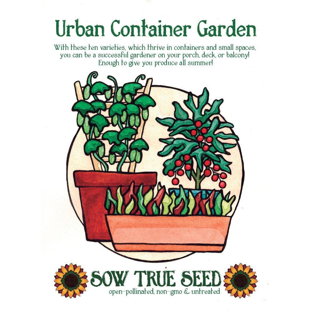 Sow True Seed - Urban Container Garden Collection Gift Tin