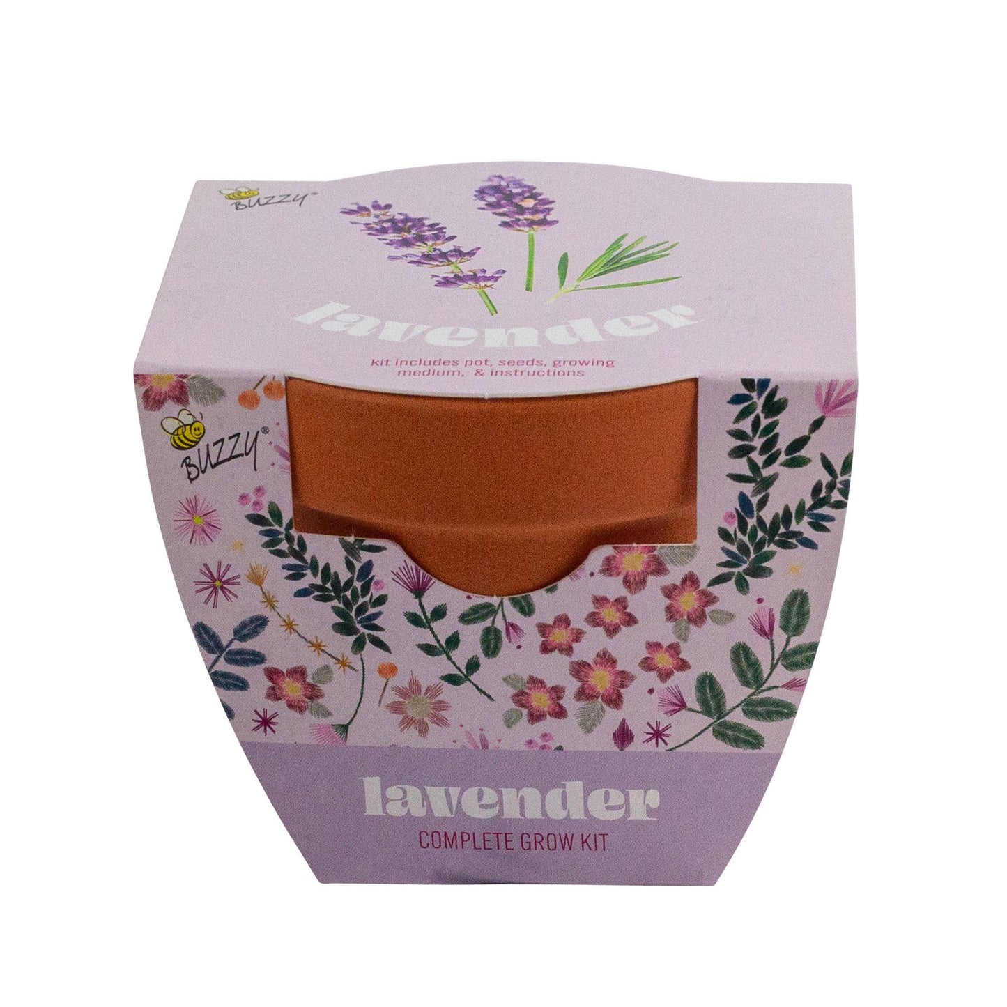 Buzzy, Inc. - Buzzy Seeds Classic 7cm Terra Cotta Grow Kit - Lavender