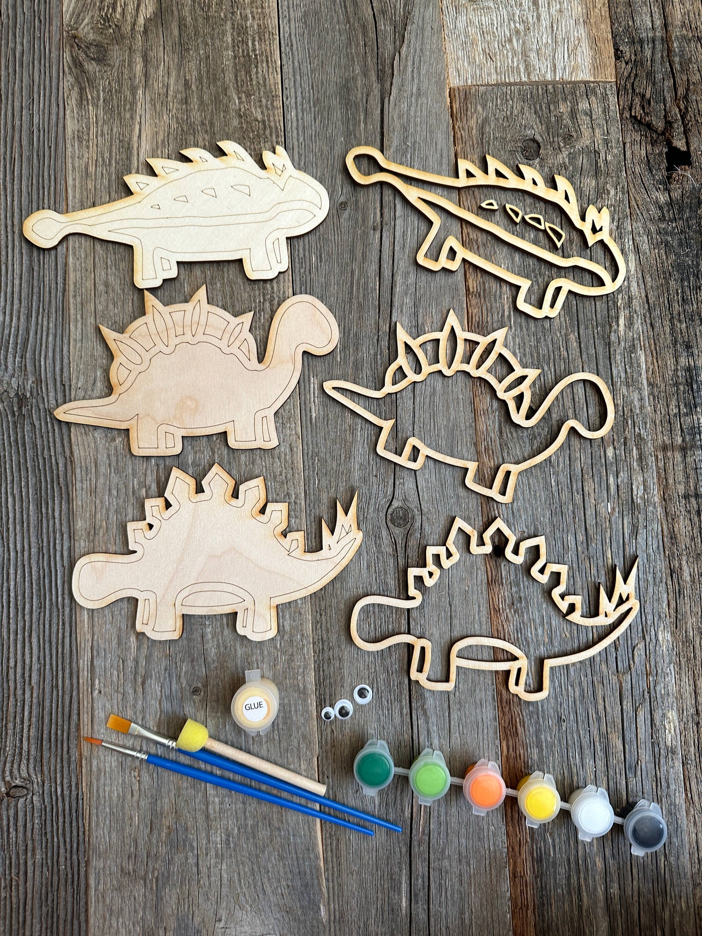 Sweet Love Adornments - Mini Dinosaurs DIY painting Kit