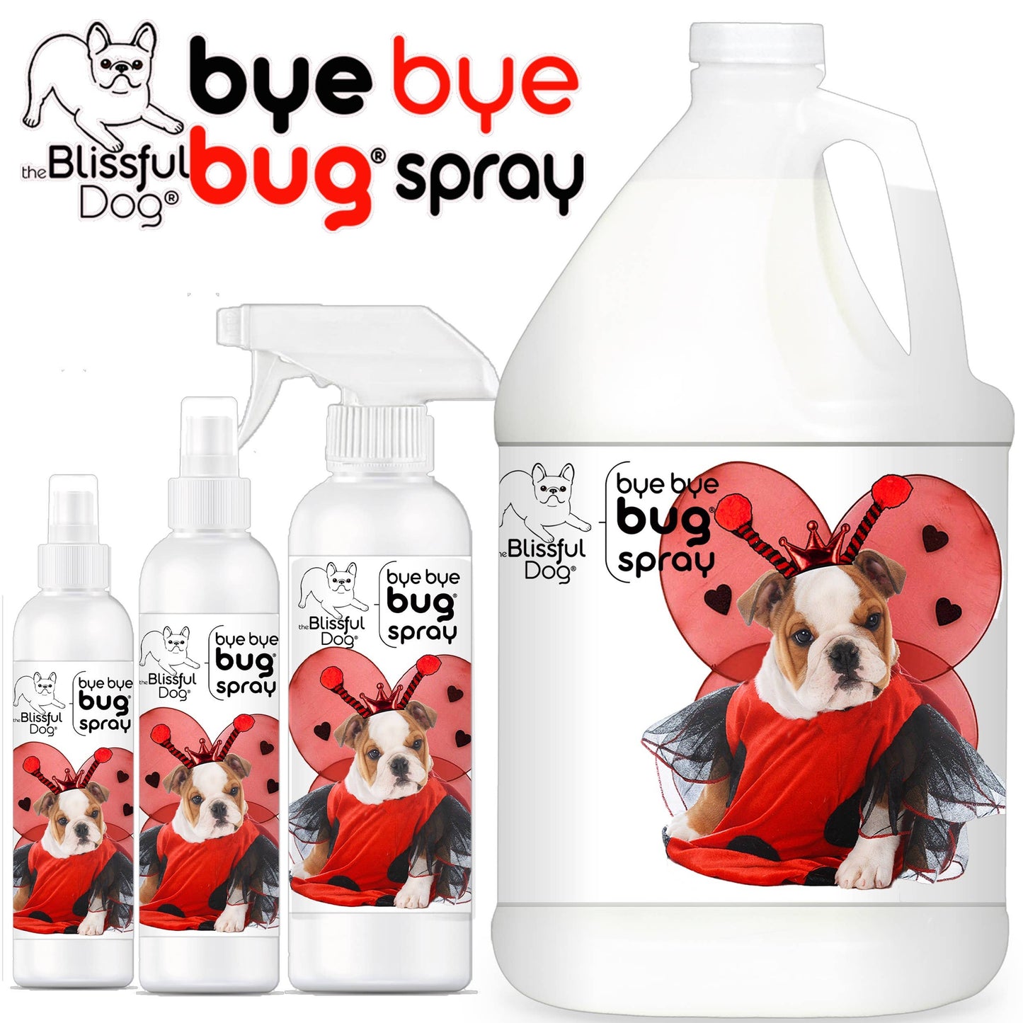 The Blissful Dog - Bye Bye Bug Spray Insect Repellant 8oz Bottle