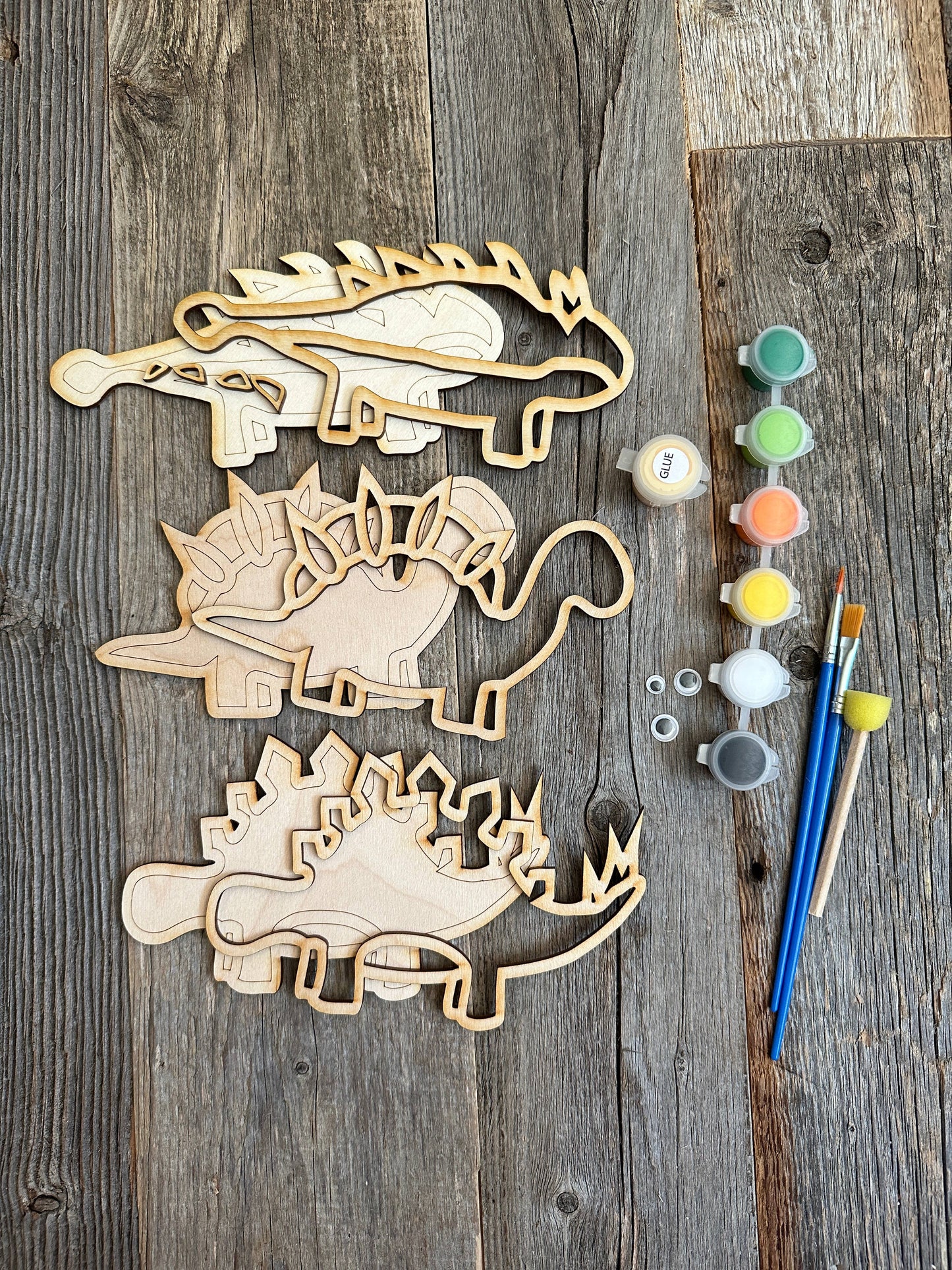 Sweet Love Adornments - Mini Dinosaurs DIY painting Kit