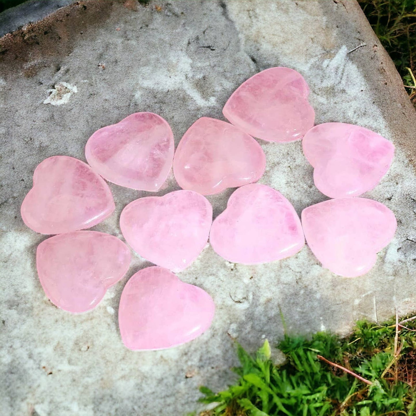 Wax Apothecary - 💕 Rose Quartz Crystal Mini Heart Stones 💖✨