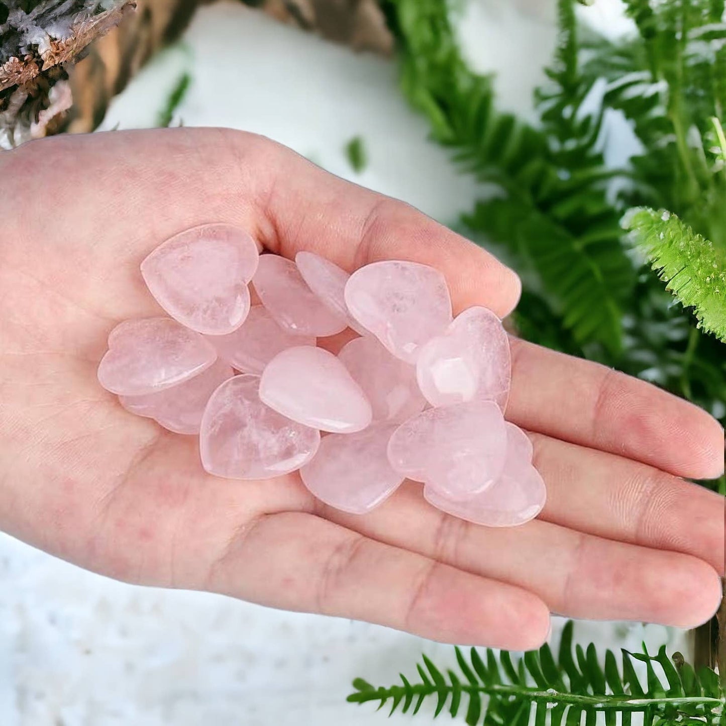 Wax Apothecary - 💕 Rose Quartz Crystal Mini Heart Stones 💖✨