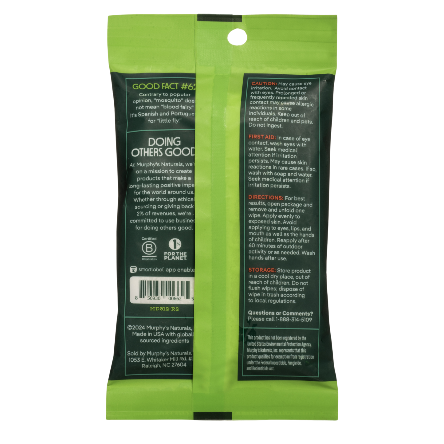Murphy's Naturals - Mosquito Repellent Wipes