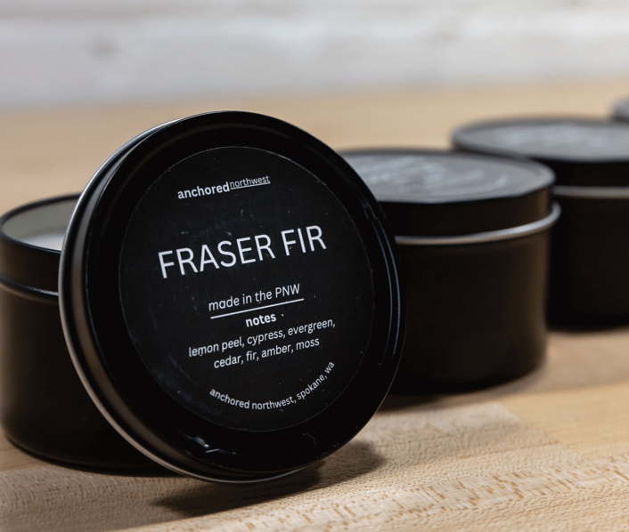 Brown Sugar + Fig Wood Wick Black Soy Candle: 6oz