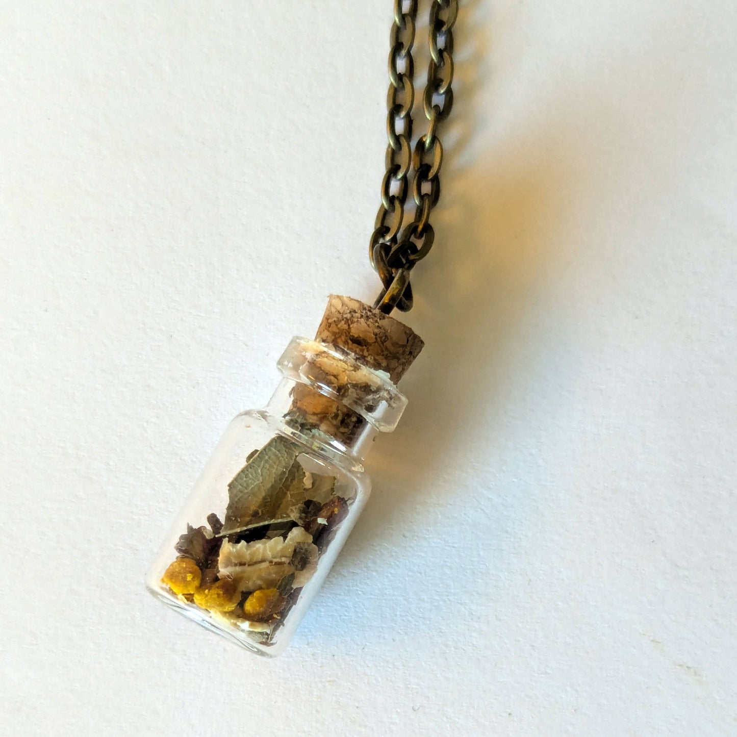Brainmeats Atelier - Prosperity Amulet - Abundance Talisman Necklace w/Honeybee