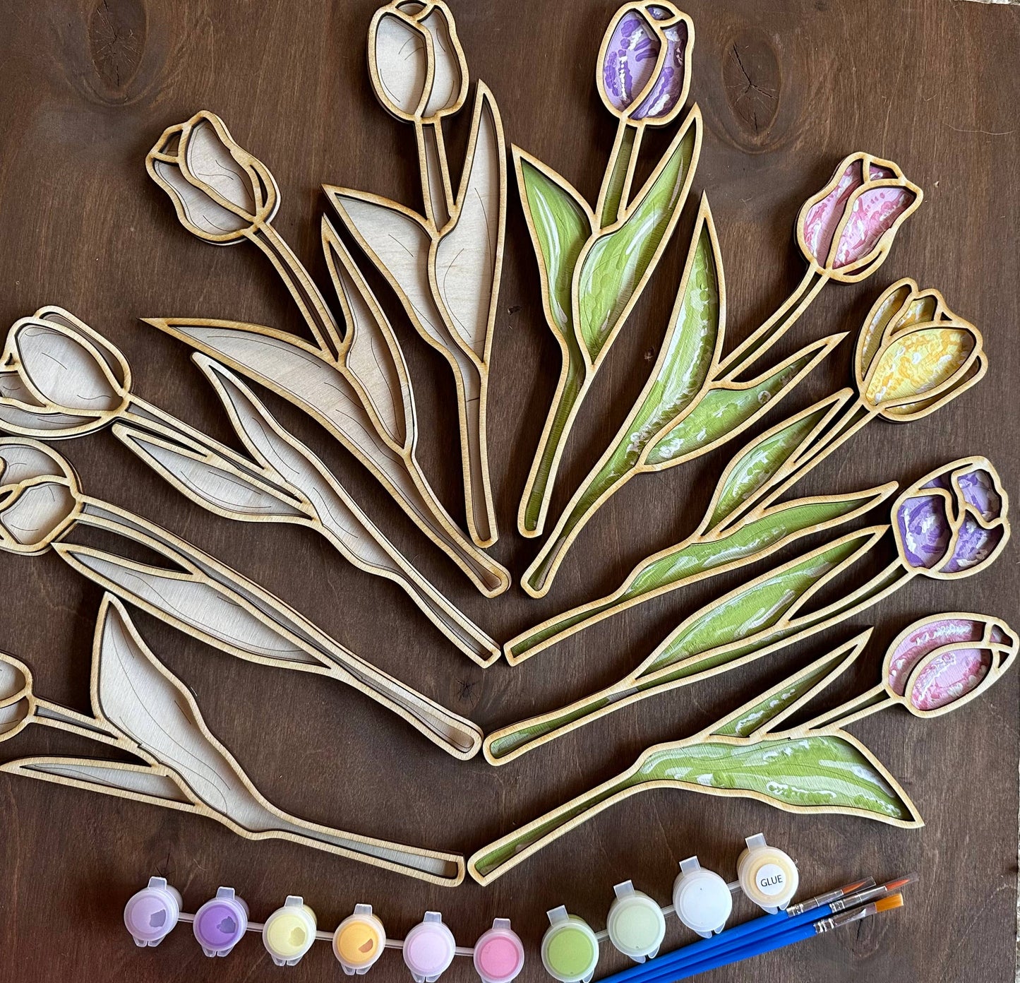 Sweet Love Adornments - Spring Tulip Decor Gift Craft Painting Kit