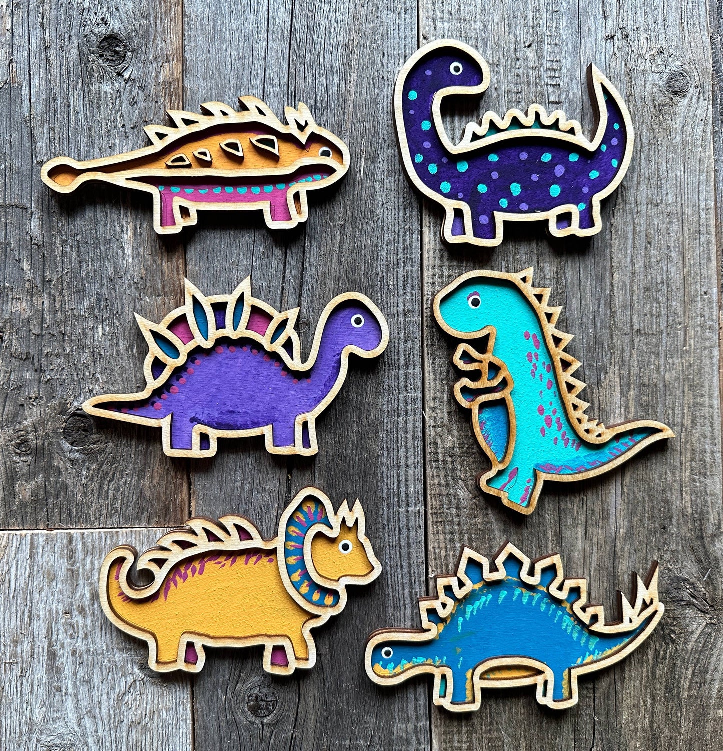 Sweet Love Adornments - Mini Dinosaurs DIY painting Kit
