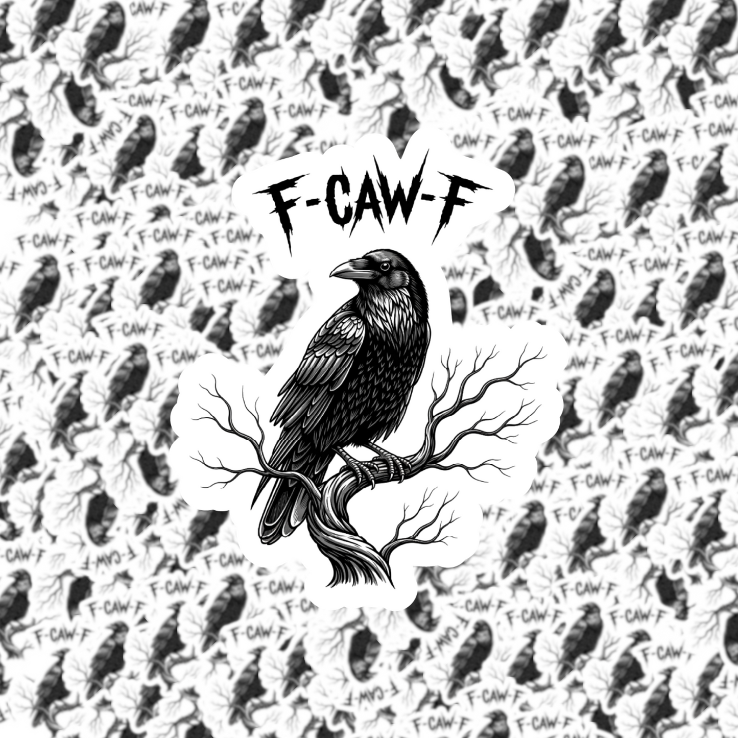 Fuzzy Loon Designs - F-CAW-F Sticker