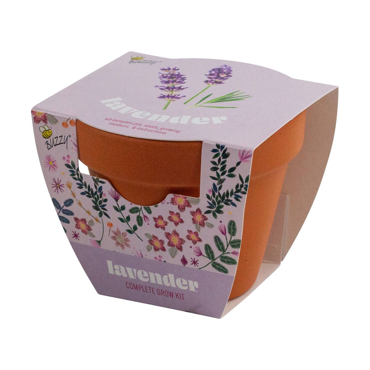 Buzzy, Inc. - Buzzy Seeds Classic 7cm Terra Cotta Grow Kit - Lavender