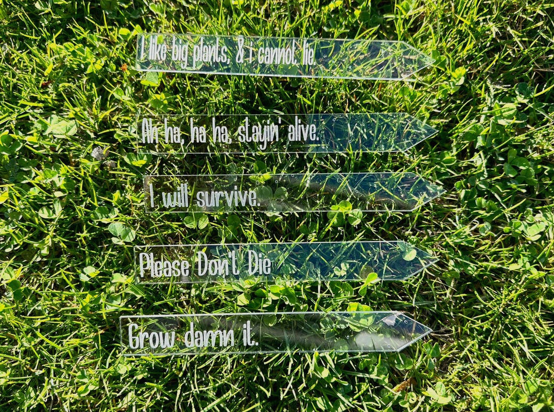 B.VerStrat Designs - Garden Stakes- Funny