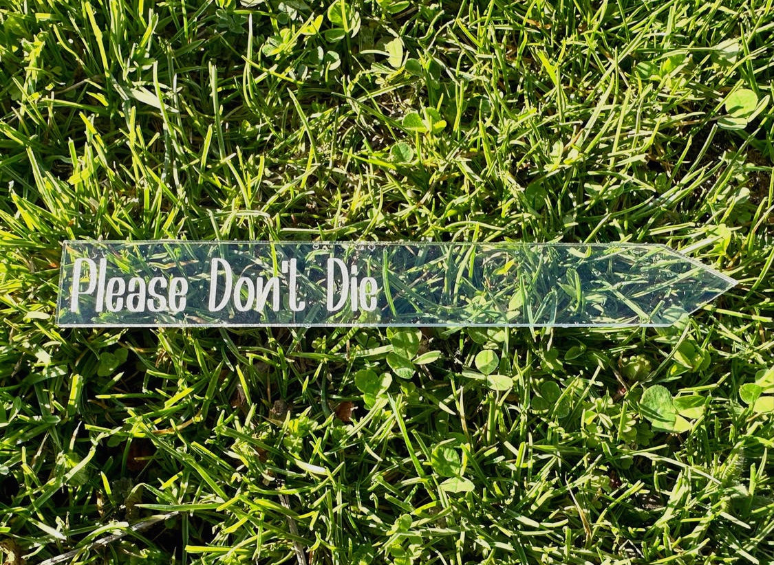 B.VerStrat Designs - Garden Stakes- Funny