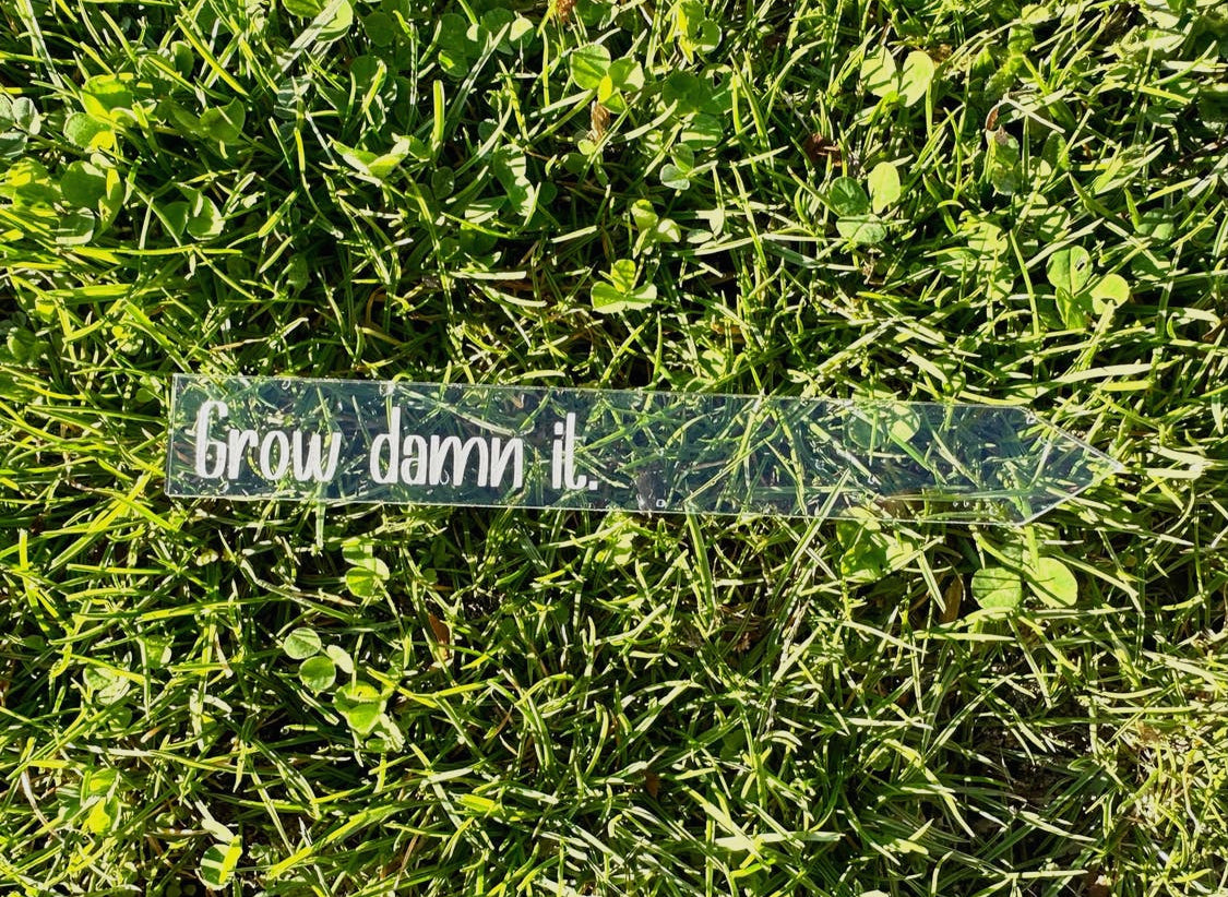 B.VerStrat Designs - Garden Stakes- Funny