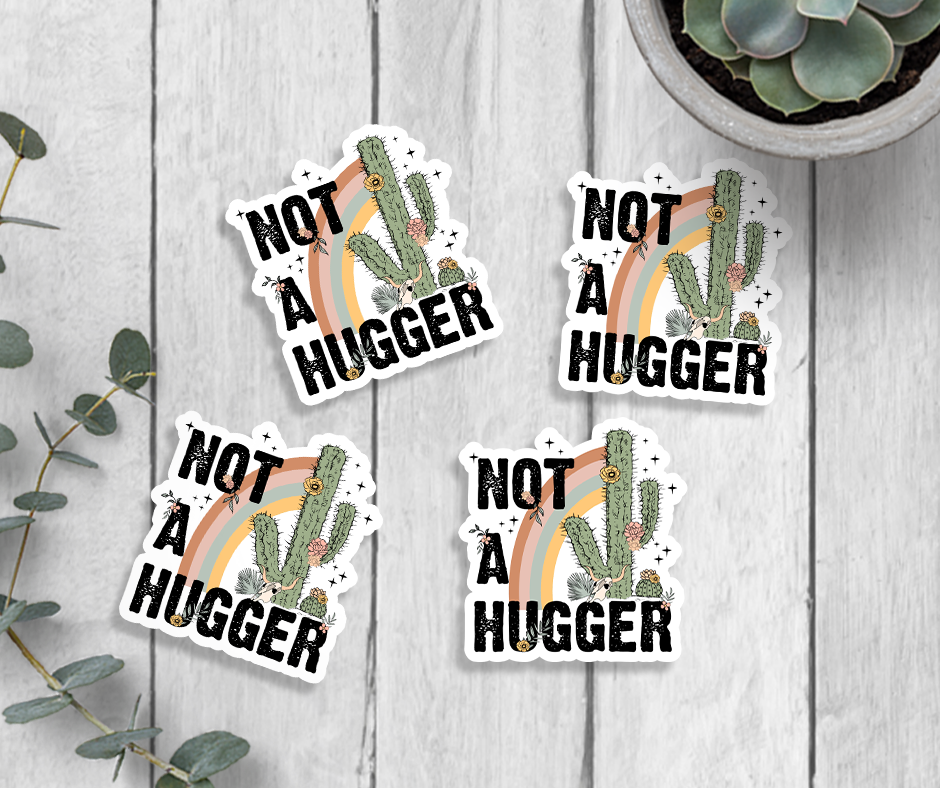 Expression Design Co - Not A Hugger Mini 2" Sticker
