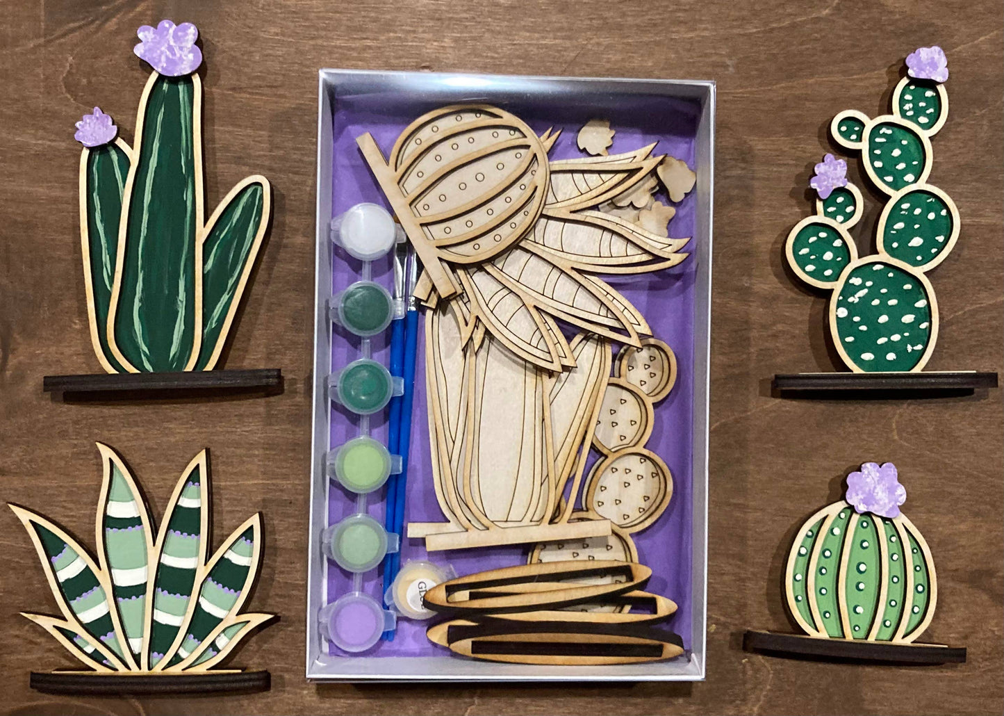 Sweet Love Adornments - DIY Cactus Painting Craft Kit