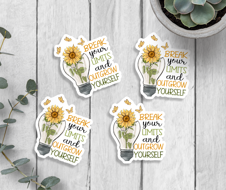 Expression Design Co - Outgrow Yourself Mini 2" Sticker