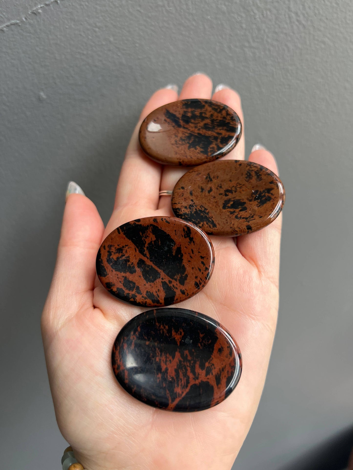 Sapphire & Sage - Mahogany Obsidian Crystal Worry Stone