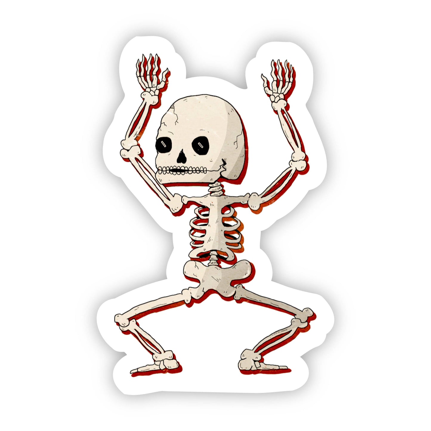 Big Moods - Dancing Skeleton Halloween Sticker