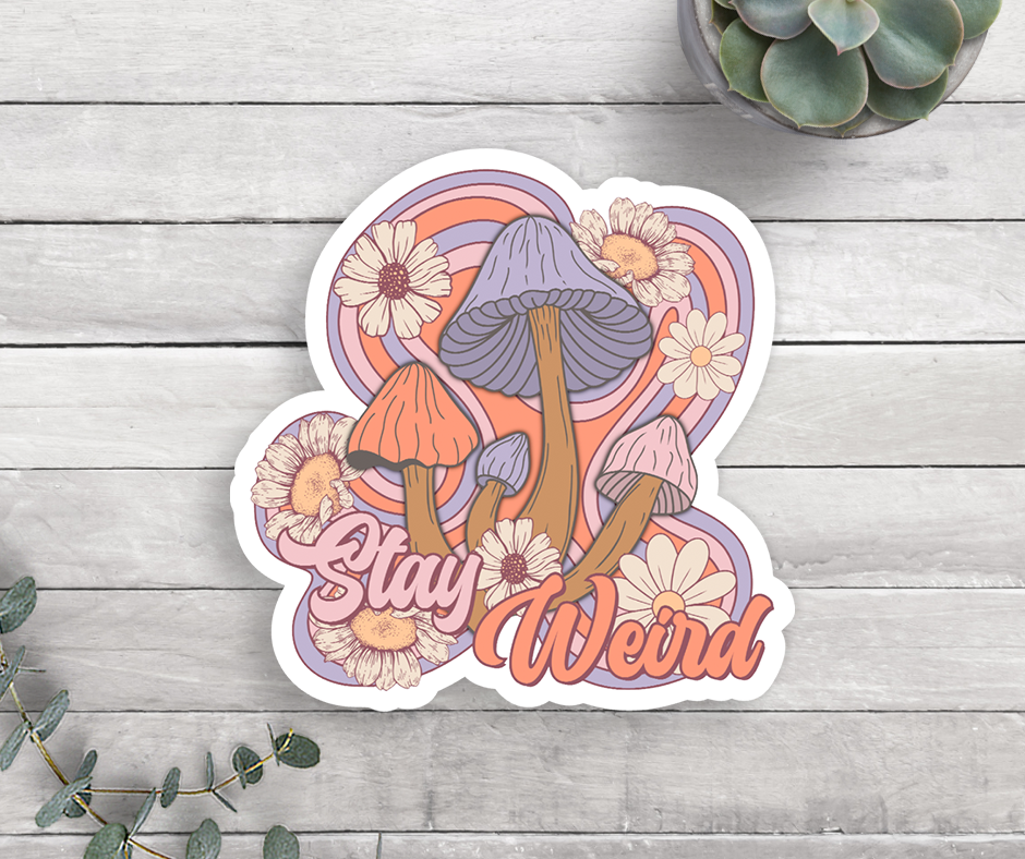 Expression Design Co - Stay Weird Vinyl Sticker