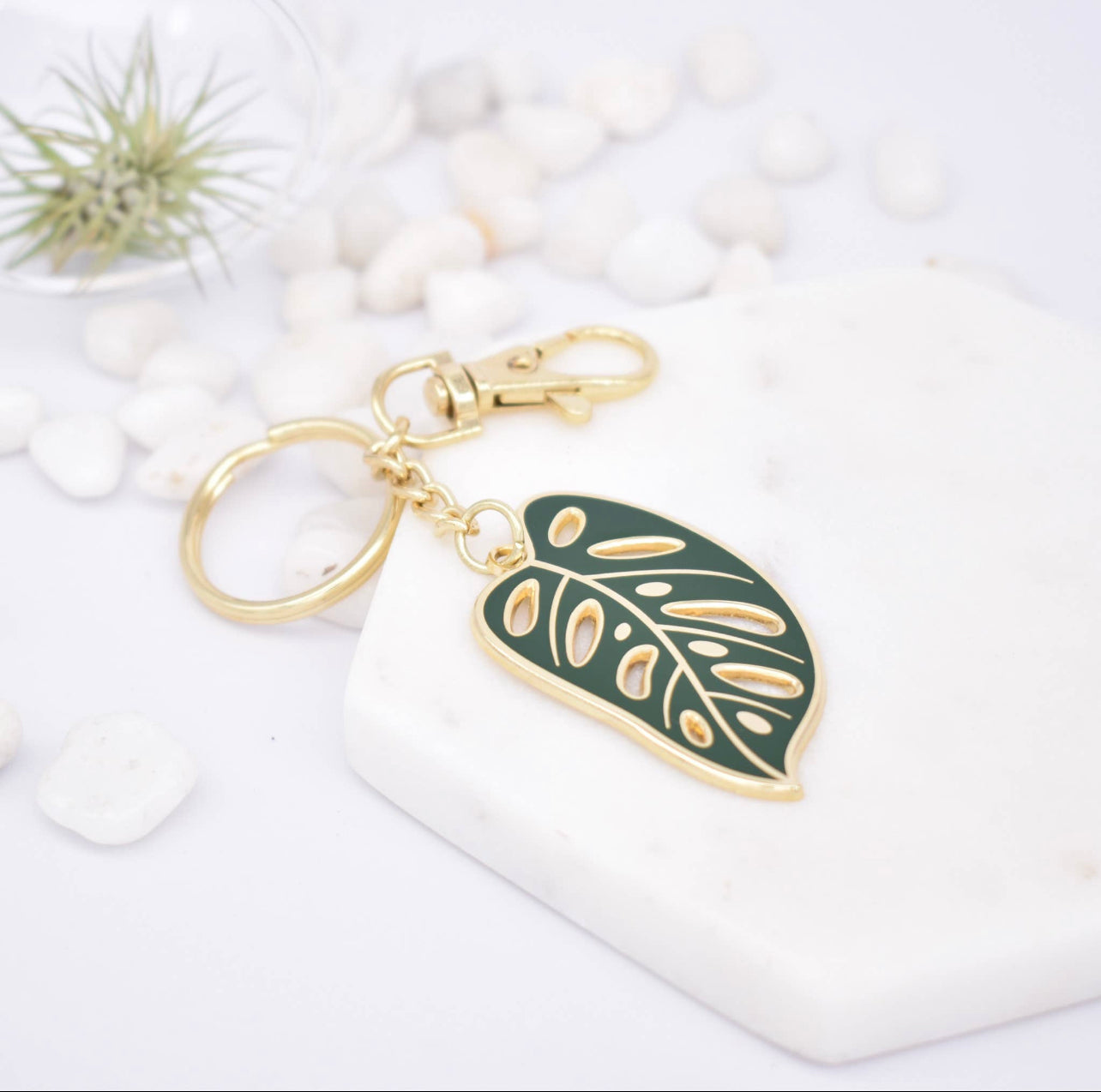 Plant Scouts - Monstera Adansonii - Swiss Cheese - Keychain - Plant Lovers