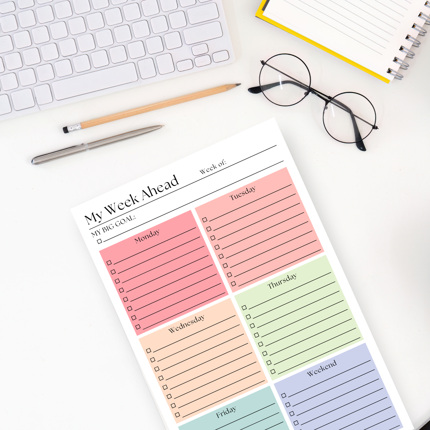 Eleventh and Taylor - This Week's Plan To-Do List: 50-Page Tear-Off Notepad