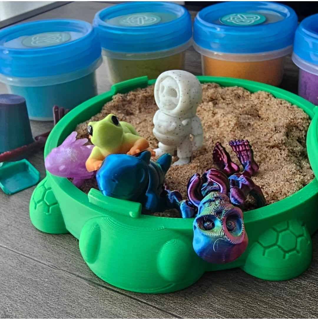 Pretzel Prints - Sandbox Turtle Kinetic Sand Surprise Mini Toy Fidget