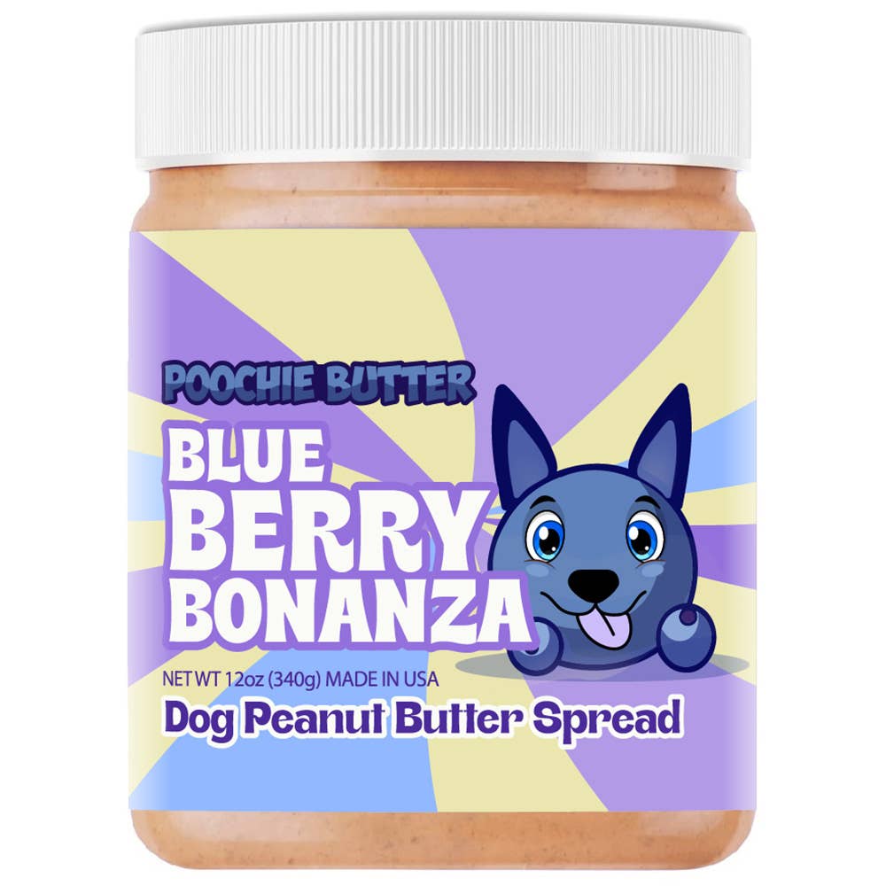Poochie Butter - Blueberry Peanut Butter Jar 12oz