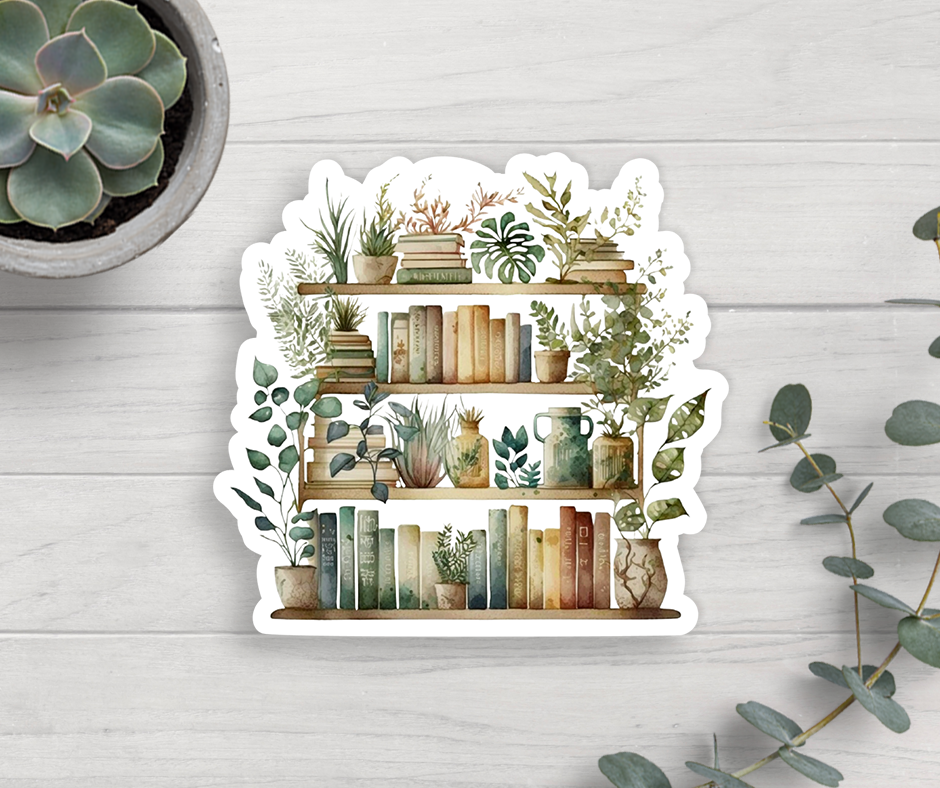 Expression Design Co - Plant Bookshelf Vinyl Sticker
