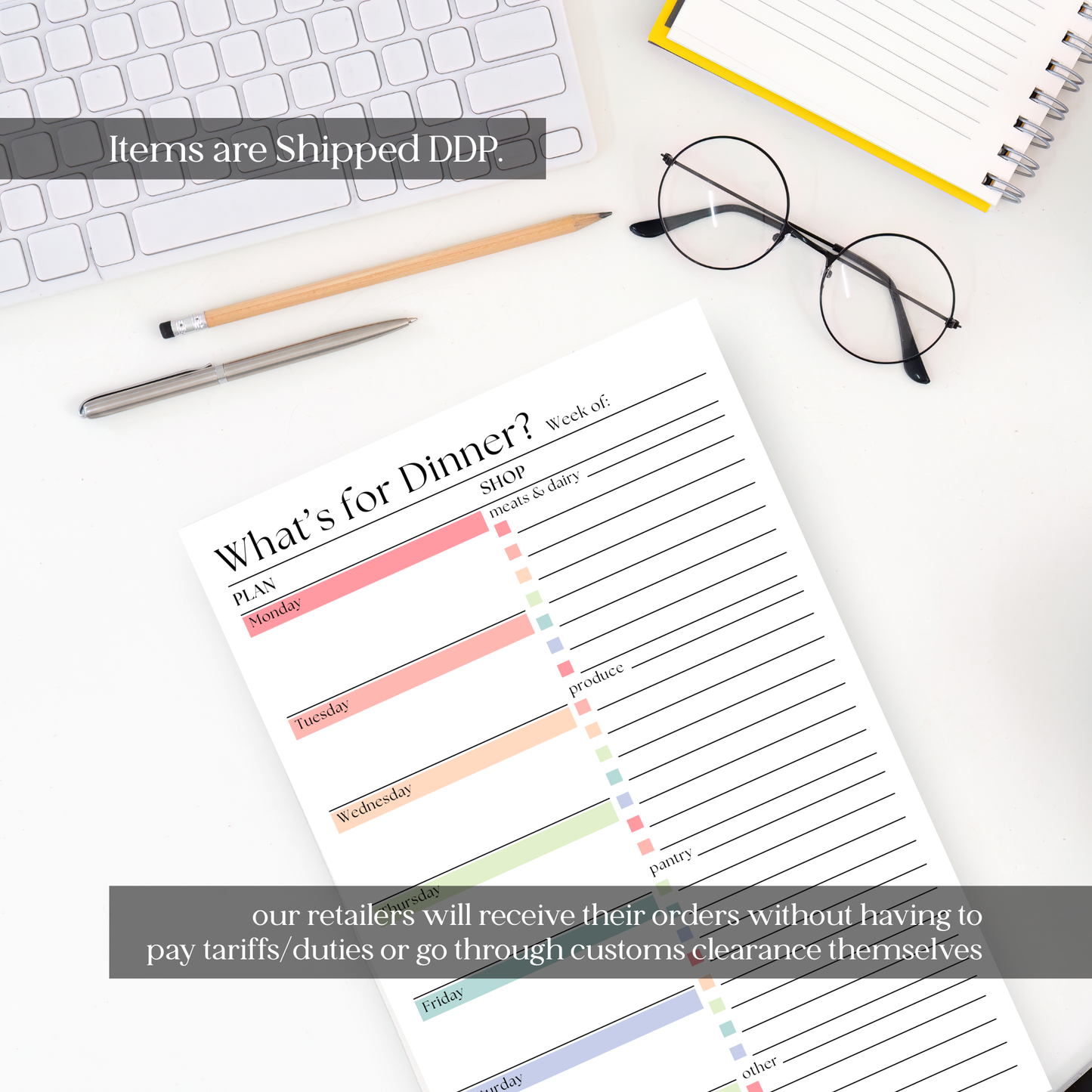 Eleventh and Taylor - Weekly Meal Planner and Shopping List: 50-Page Notepad