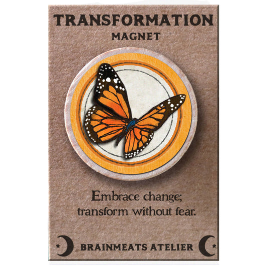 Brainmeats Atelier - Transformation Magnet – Monarch Butterfly Token for Growth