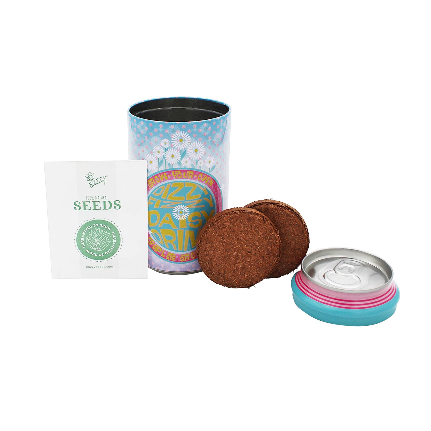 Buzzy Seeds Grow Gifts - Soda Can Flower Grow Kit