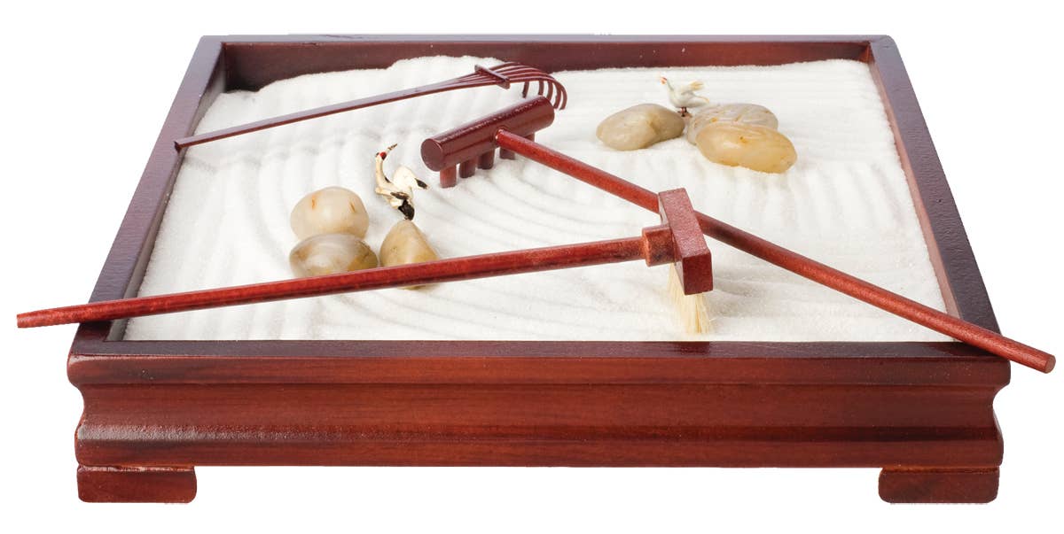 Toysmith - Deluxe Zen Garden, Stress Relief, Desktop Toy