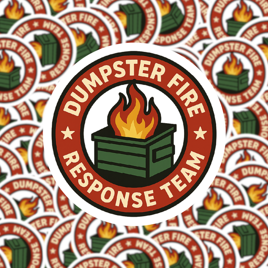 Fuzzy Loon Designs - Dumpster Fire Response Team Sticker