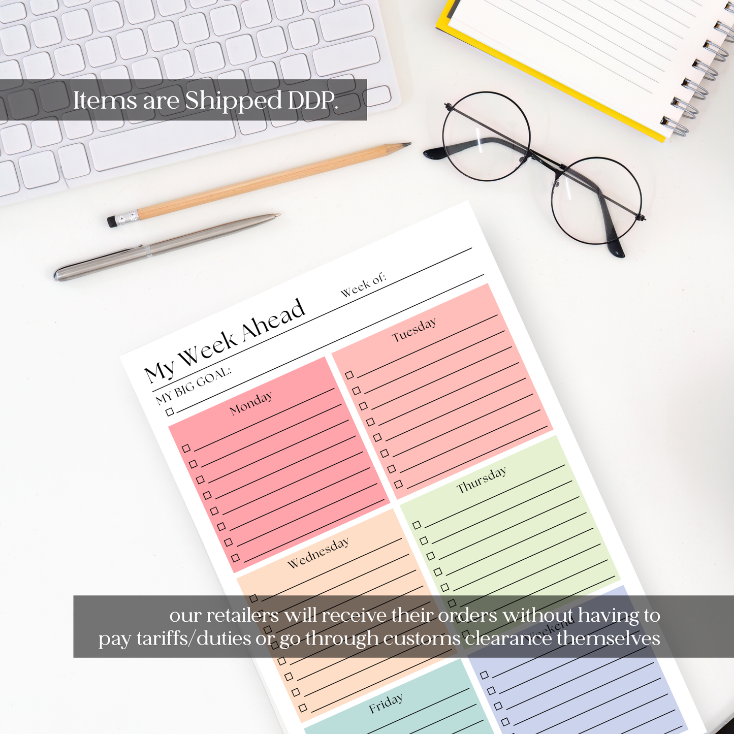 Eleventh and Taylor - This Week's Plan To-Do List: 50-Page Tear-Off Notepad