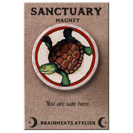 Brainmeats Atelier - Sanctuary Magnet – Turtle Token for Safety & Comfort