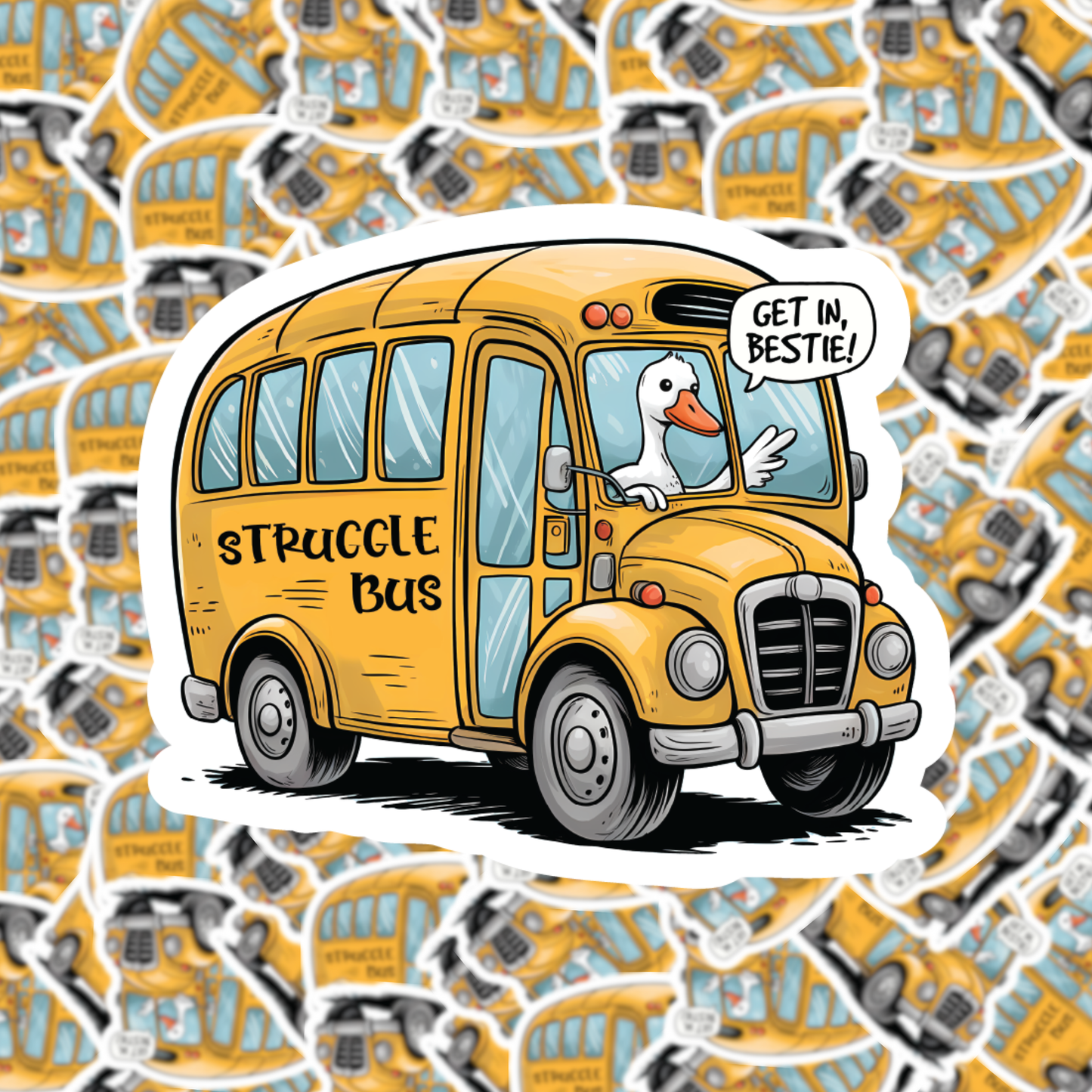 Fuzzy Loon Designs - Struggle Bus Sticker