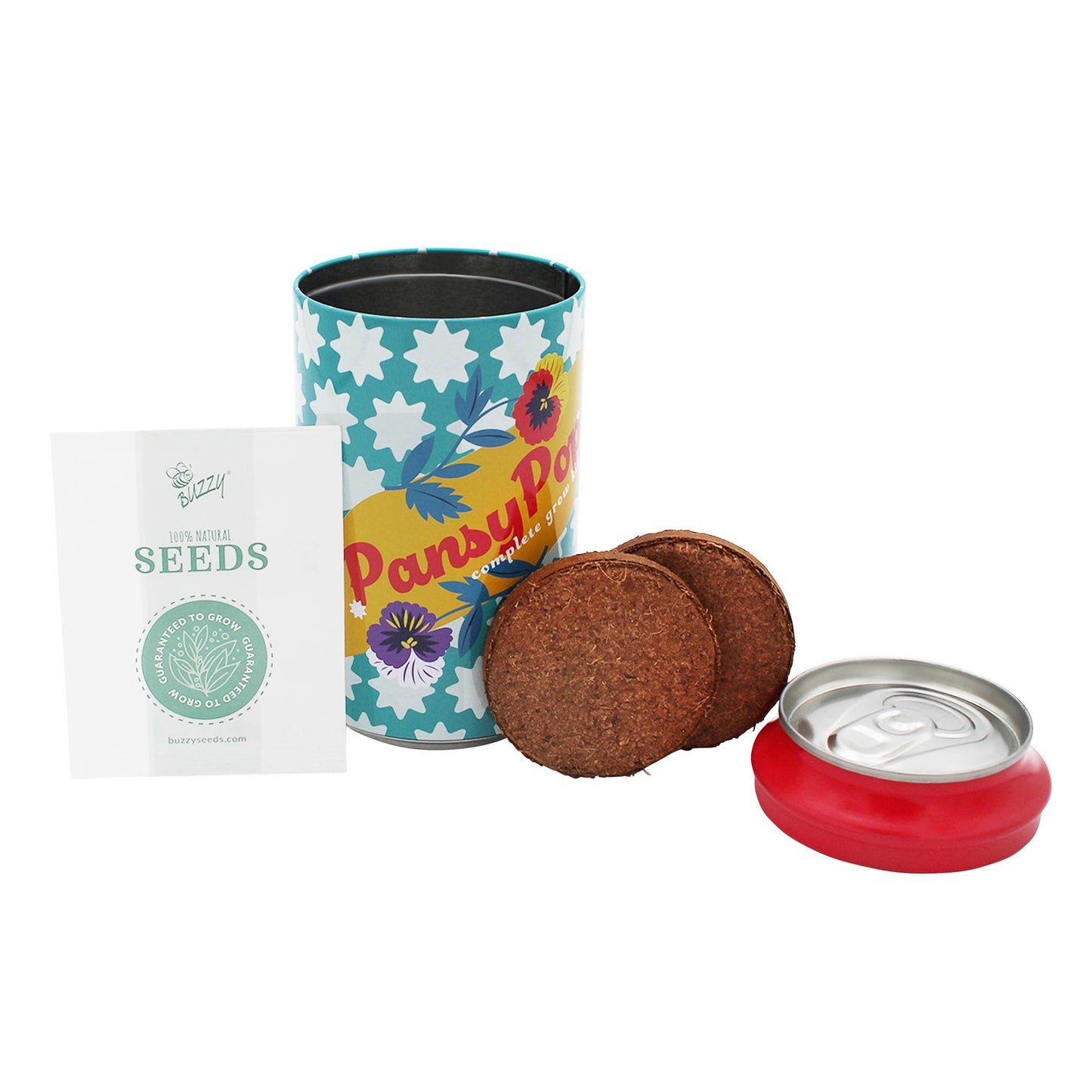 Buzzy Seeds Grow Gifts - Soda Can Flower Grow Kit