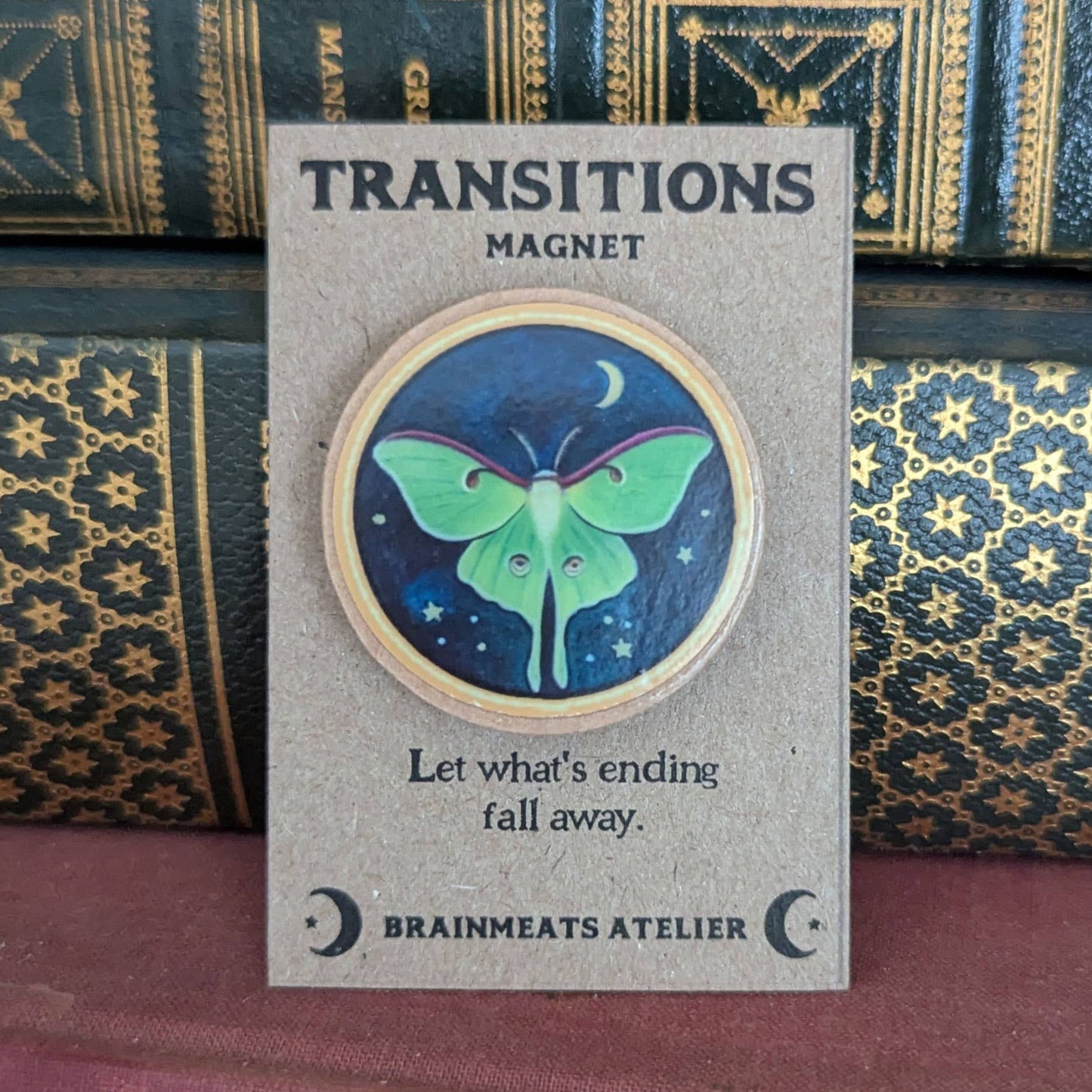 Brainmeats Atelier - Transitions Magnet – Luna Moth Token for Renewal