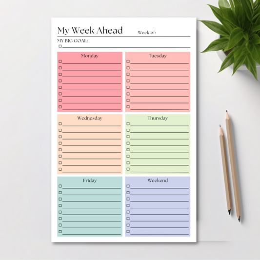 Eleventh and Taylor - This Week's Plan To-Do List: 50-Page Tear-Off Notepad