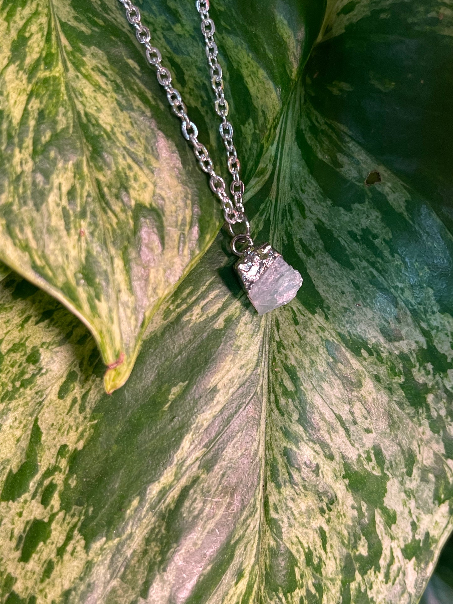 18” Natural Raw Nugget Pendant Necklace