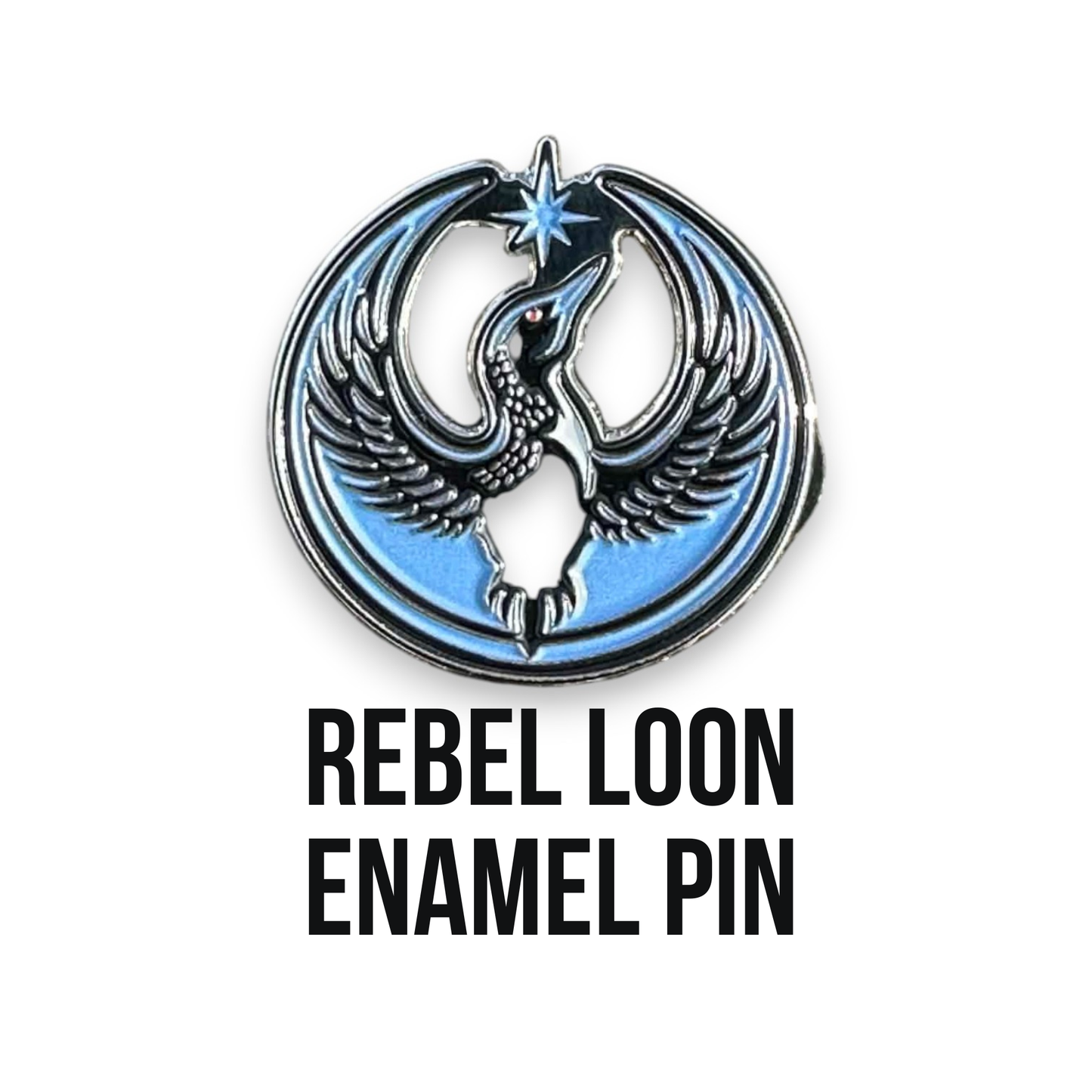 Fuzzy Loon Designs - Rebel Loon Enamel Pin