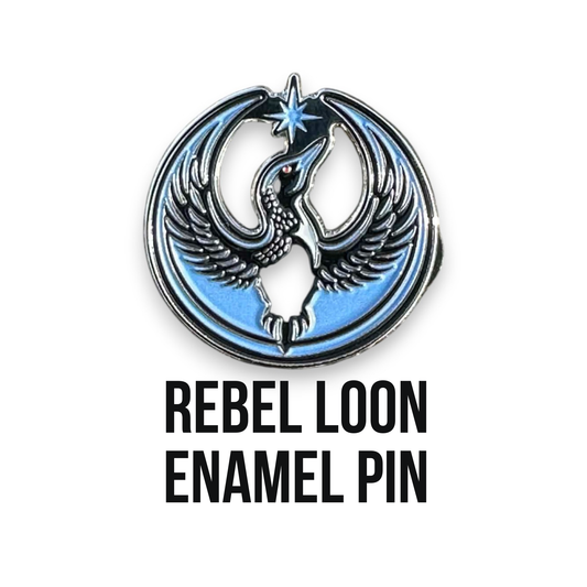 Fuzzy Loon Designs - Rebel Loon Enamel Pin