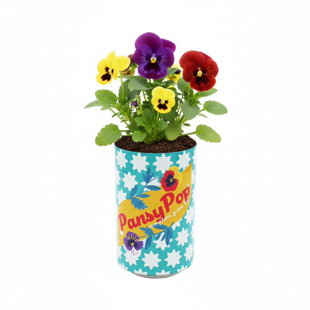 Buzzy Seeds Grow Gifts - Soda Can Flower Grow Kit