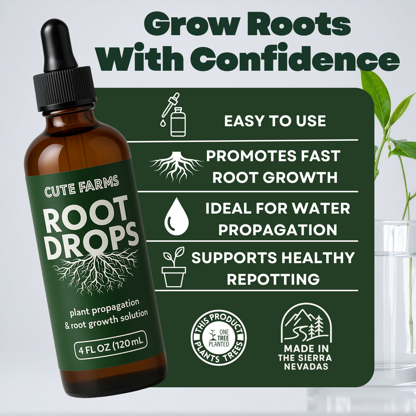 Cute Farms - Root Drops – Plant Propagation & Transplant Booster