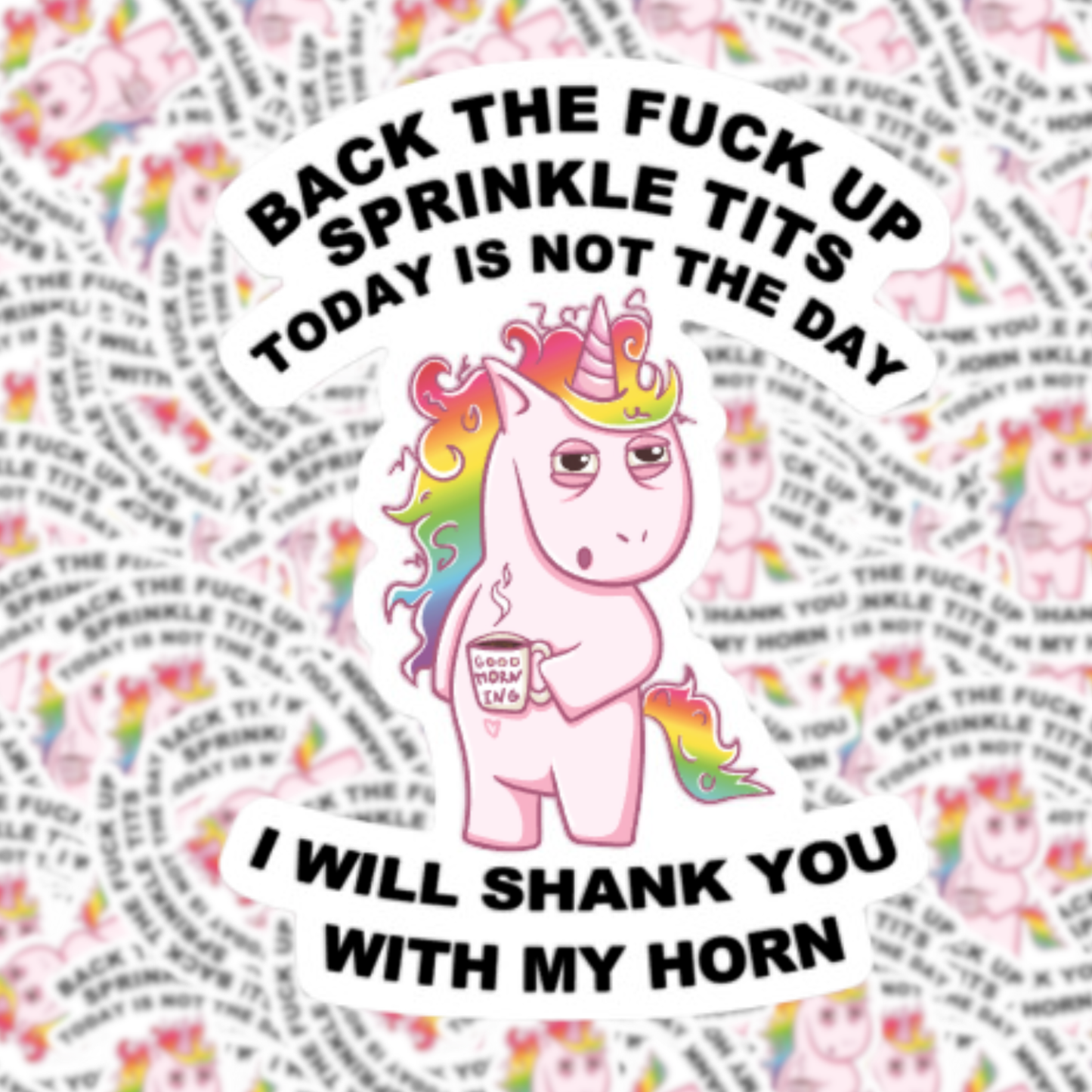 Fuzzy Loon Designs - Vulgar Unicorn Sticker