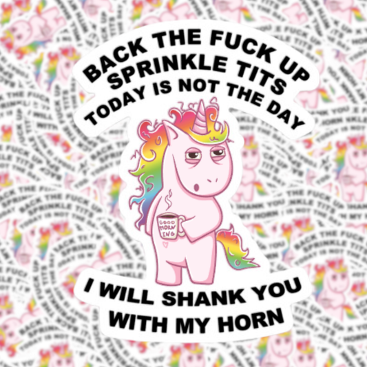 Fuzzy Loon Designs - Vulgar Unicorn Sticker